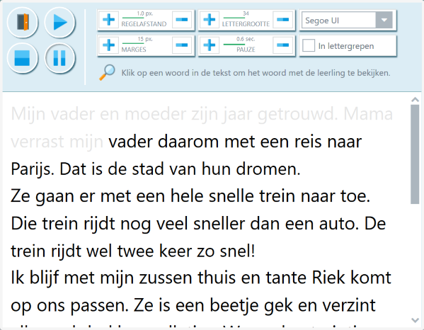 Leesversneller om de vloeiendheid van het lezen te verbeteren