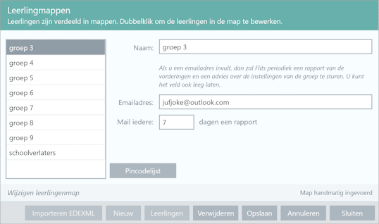 Resultaten thuiswerklink ontvangen